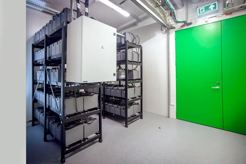 Backup Battery Room and UPS